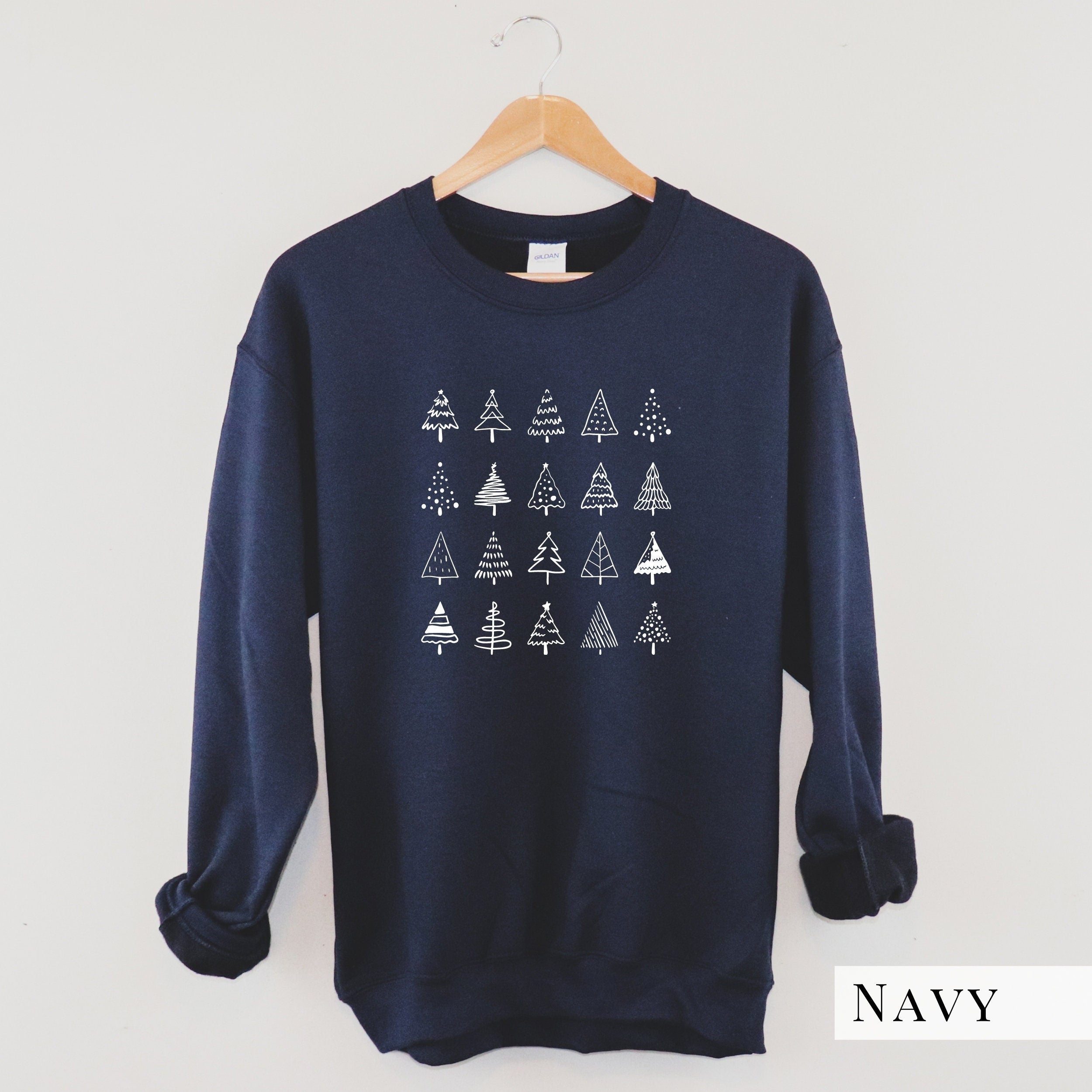 Christmas Tree Doodles Sweatshirt