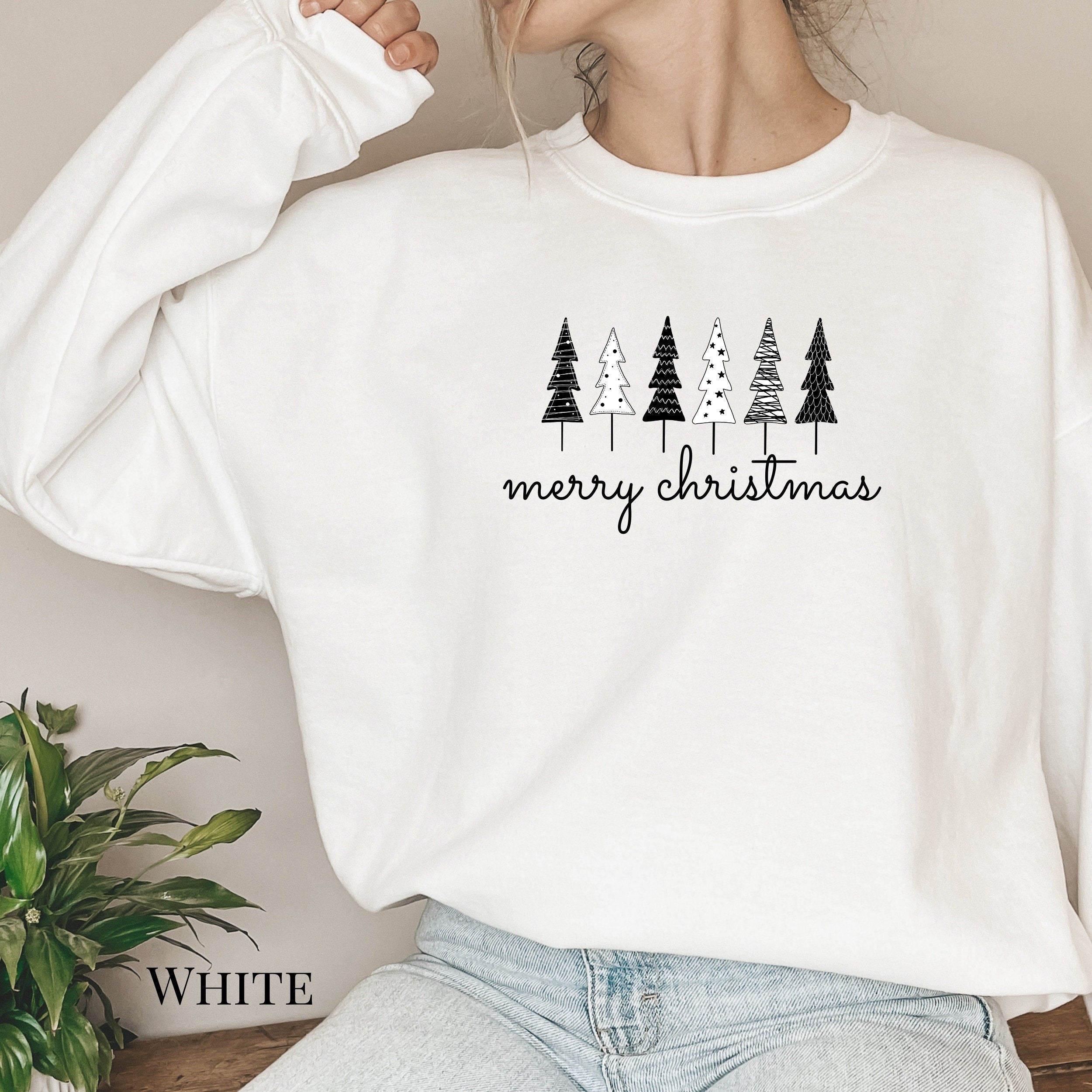 Boho Christmas Trees Sweatshirt